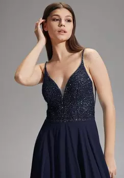 Бальное платье HEY KYLA, EVENING DRESS MADE OF MATERIAL MIX Swing, темно-синий