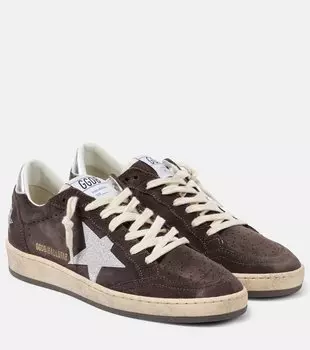 Бал Стар замшевые кроссовки Golden Goose, Antracite/Silver