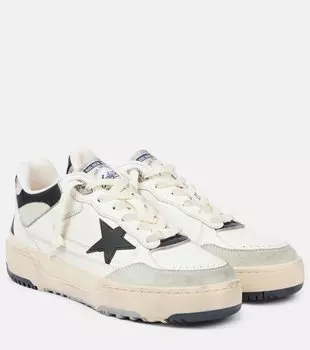 Бал Стар замшевые кроссовки Golden Goose, White/Black/Beige