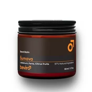 Бальзам для бороды с ароматом сосны и сильными древесными и дымными нотами 50 мл Beviro