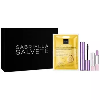 Бальзам для губ 4 г и тушь для ресниц 13 мл с коллагеновой маской, Gabriella Salvete