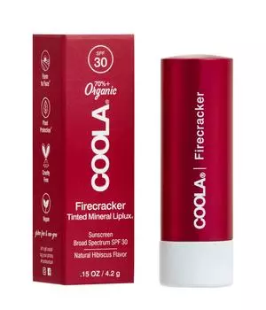 Бальзам для губ COOLA Liplux Tinte Mineral Lip Balm SPF30, Firecracker, 4g