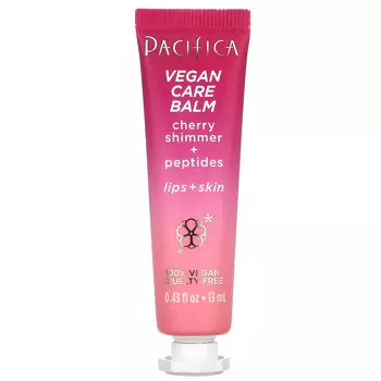 Бальзам для губ Pacifica вишневый блеск + пептиды, 13 мл