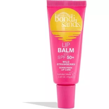 Бальзам для губ Spf 50+ Дикая клубника Увлажняющий уход за губами с защитой от солнца 10г, Bondi Sands
