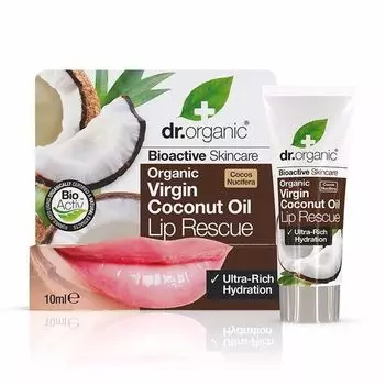 Бальзам для губ Srum labial de aceite de coco Dr. organic, 10 мл