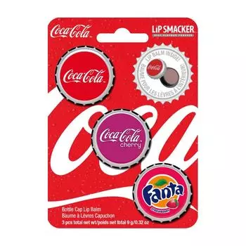 Бальзам для губ Trio Bottle Coke Blsamo Labial Lip Smacker, Set 3 productos