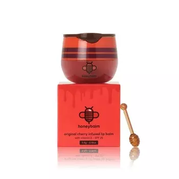 Бальзам для губ Вишня + Spf25 - увлажняющий бальзам для губ с защитой от солнца Honeybalm