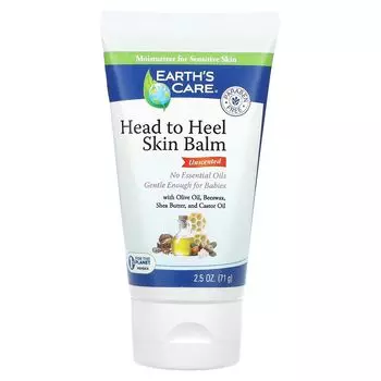 Бальзам для кожи с головы до пят, без запаха, 2,5 унции (71 г) Earth'S Care