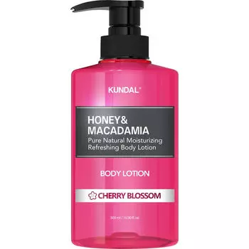 Бальзам для тела с цветком вишни Kundal Honey & Macadamia, 500 мл