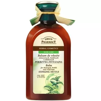 Бальзам-кондиционер с крапивой для поврежденных, ломких и слабых волос - 0, Green Pharmacy