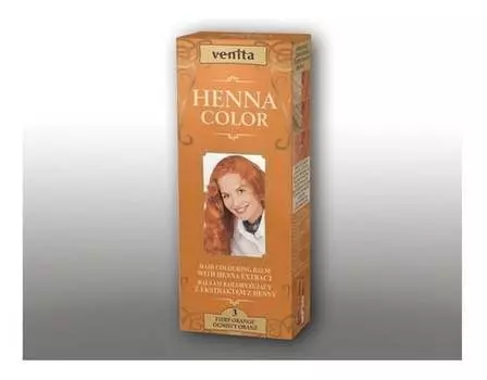Бальзам-краситель, 3 огненных апельсина, 75 мл Venita, Henna Color