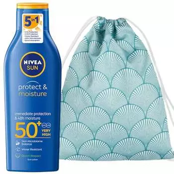 Бальзам Nivea Protect & Moisture SPF50 + Пляжный рюкзак