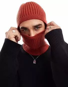 Балаклава ASOS DESIGN терракотового цвета
