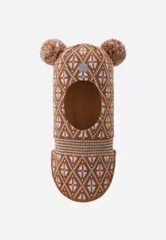 Балаклава из мериносовой шерсти для малышей Kuuraan Reima, цвет Cinnamon Brown