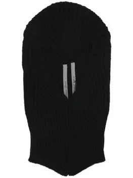 Балаклава Рика Оуэнса из переработанного кашемира и шерсти Rick Owens, черный