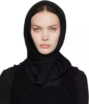 Балаклава с черной пуговицей Mame Kurogouchi