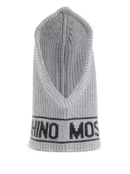 Балаклава с логотипом Moschino, серый