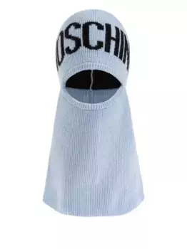 Балаклава с логотипом Moschino, синий