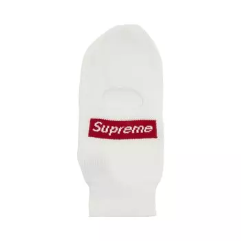 Балаклава с логотипом Supreme x New Era Box, цвет Белый