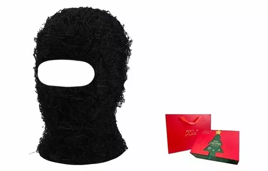 Балаклава унисекс US8ACC Black Monster + рождественский бокс, черный