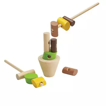 Балансирующие пни, аркадная игра, Plan Toys
