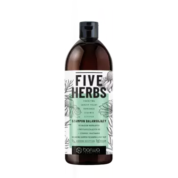 Балансирующий шампунь для волос Barwa Five Herbs, 500 мл