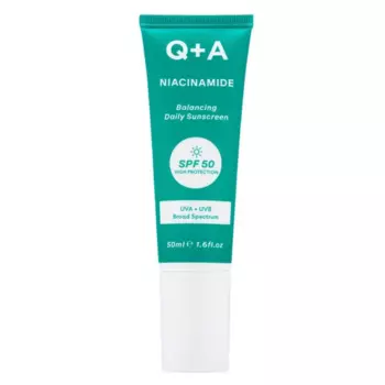 Балансирующий солнцезащитный крем для лица с ниацинамидом и SPF50, 50 мл Q+A Niacinamide balancing