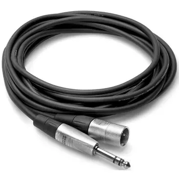 Балансное межблочное соединение Hosa HSX-010 Pro, REAN 1/4" TRS — XLR3M (10 футов), 10 футов.