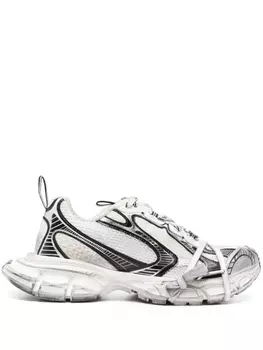 Balenciaga 3XL mesh-panel sneakers, серый