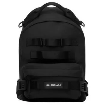 Balenciaga Армейский нейлоновый рюкзак, маленький, черный, мужской