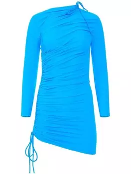 Balenciaga асимметричное платье, синий