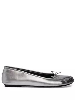 Balenciaga балетки Fetish, серебристый