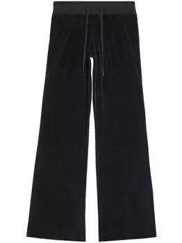 Balenciaga бархатные спортивные брюки, черный