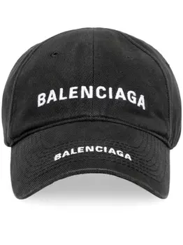 Balenciaga бейсболка с логотипом, черный