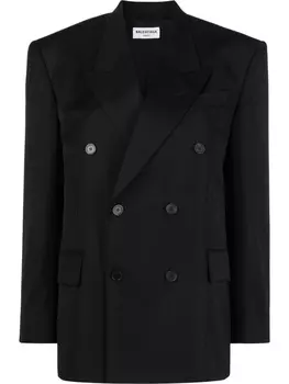 Balenciaga блейзер Shrunk DB, черный