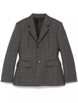 Balenciaga блейзер в клетку, серый