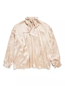 Balenciaga блузка Bal Paris, нейтральный цвет