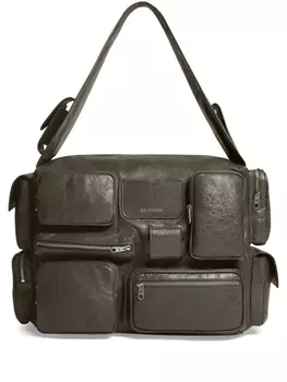 Balenciaga большая сумка на плечо Superbusy Sling, зеленый