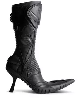 Balenciaga ботильоны Biker на высоком каблуке, черный