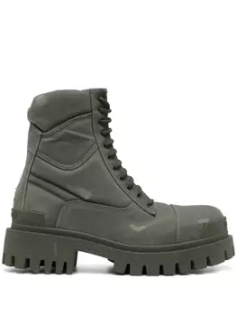 Balenciaga ботинки на шнуровке, серый