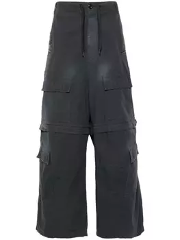 Balenciaga брюки карго из рипстопа, синий