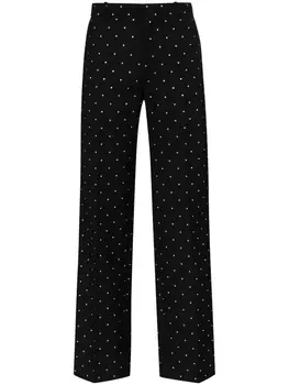 Balenciaga брюки с кристаллами, черный