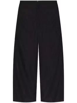 Balenciaga брюки свободного покроя с высокой талией, черный