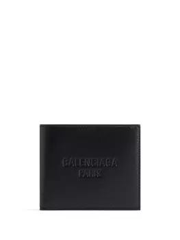 Balenciaga бумажник Duty Free с тисненым логотипом, черный