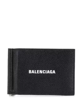 Balenciaga бумажник с зажимом для купюр, черный