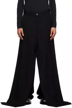 Balenciaga Черные брюки с двойным передом