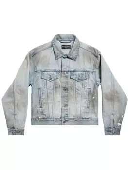 Balenciaga деконструированная джинсовая куртка, синий