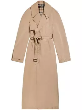 Balenciaga деконструированный тренч, коричневый