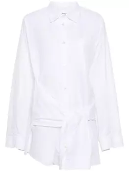Balenciaga декорированная рубашка, белый
