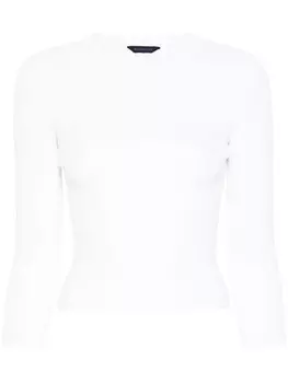 Balenciaga джемпер рыхлой вязки с узором BB, белый